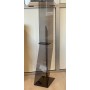 PIANTANA NERA IN PLEXIGLASS BRUNITO PER DISPENSER A FOTOCELLULA PZ.1
