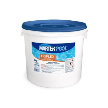 TRIPLEX IN PASTIGLIE da 200 GR (CLORO+ANTIALGHE+FLOCCUL.) SECCHIO KG.25