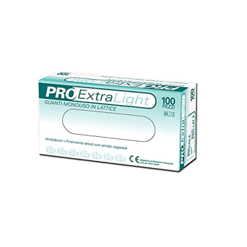 "PRO EXTRA LIGHT" GUANTI IN LATTICE BIANCO C/TALCO (L) PZ.100