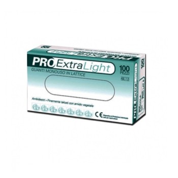 "PRO EXTRA LIGHT" GUANTI IN LATTICE BIANCO C/TALCO (S) PZ.100