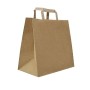 SHOPPER IN CARTA AVANA "base larga" 26+17x29 (ct.5) PZ.50