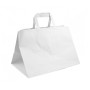 SHOPPER IN CARTA BIANCA "base larga" 28+17x29h (ct.5) PZ.50