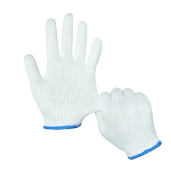 GUANTI DA LAVORO BIANCHI IN MAGLIA ELASTICIZZATA "XL" 1 PAIO