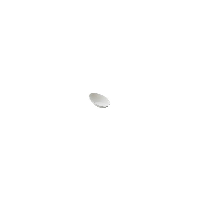 PIATTINO FINGER OVALE BIANCO IN POLPA 8x4,8x1,2/2,7/h (ct.20) PZ.50