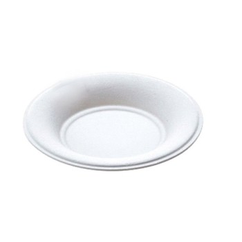 PIATTINO FINGER TONDO BIANCO IN POLPA Ø7,2x1h (ct.10) PZ.50