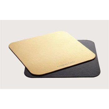 PIATTO ALA QUADRATO ORO/NERO 28X28 KG.10