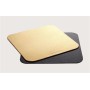 PIATTO ALA QUADRATO ORO/NERO 28X28 KG.10