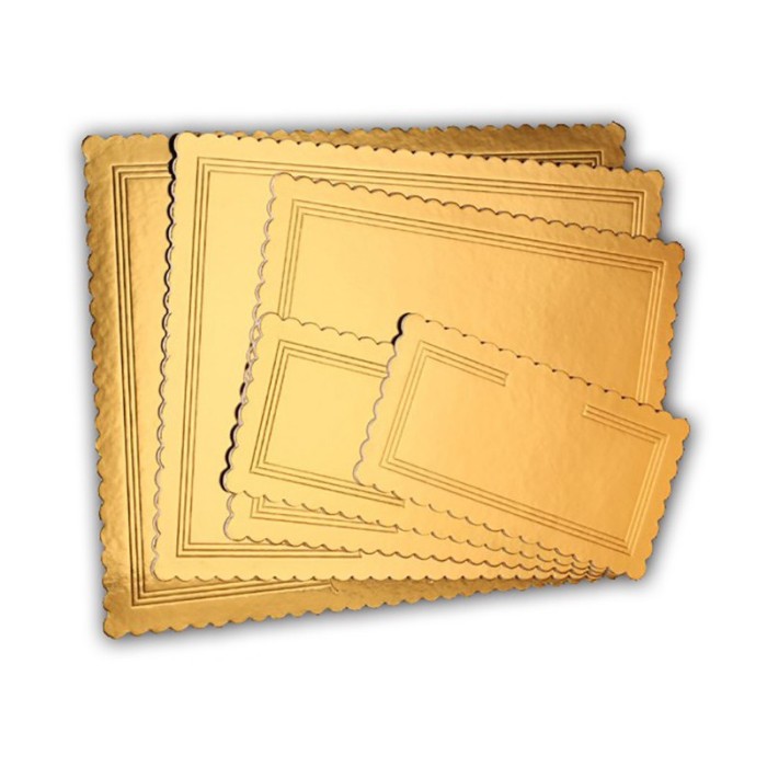 PIATTO ALA ORO RETTANGOLARE C/P 17X35 KG. 10