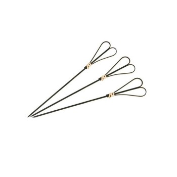 STECCHINO CUORE NERO IN BAMBOO CM.15 (ct.50) PZ.100