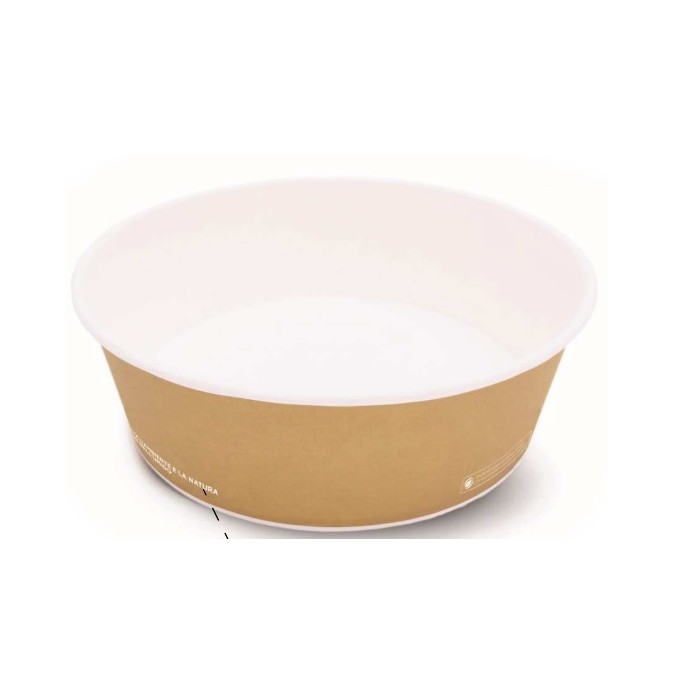 INSALATIERA IN CARTONCINO AVANA BIOCOMP ML.1200 (cop.17592) (ct.6) PZ.40