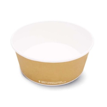 INSALATIERA IN CARTONCINO AVANA ML.1200 (COP. 17591) (ct.6) PZ.40