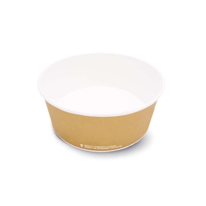 INSALATIERA IN CARTONCINO AVANA ML.1200 (COP. 17591) (ct.6) PZ.40