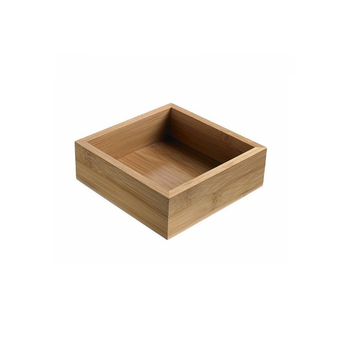 CONTENITORE BUFFET IN LEGNO 15,3x15,3x5h (ct.24) PZ.1