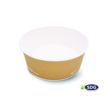 INSALATIERA IN CARTONCINO AVANA BIOCOMP. ML.800 (cop.17590)(ct.10) PZ.60