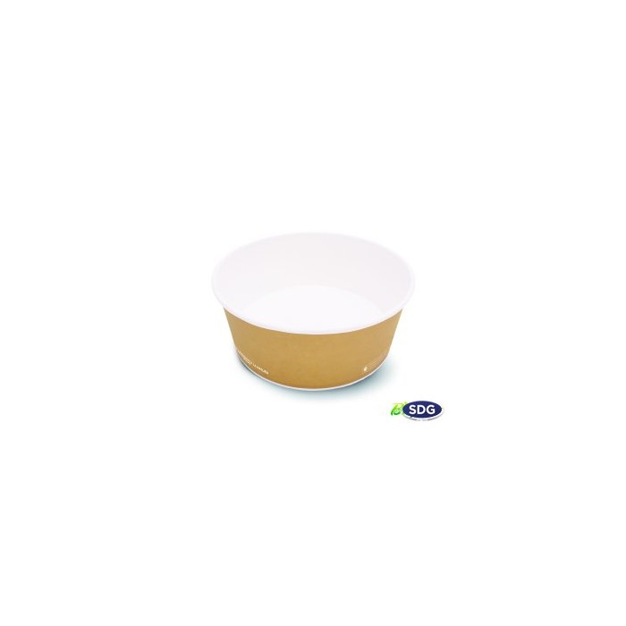 INSALATIERA IN CARTONCINO AVANA BIOCOMP. ML.800 (cop.17590)(ct.10) PZ.60