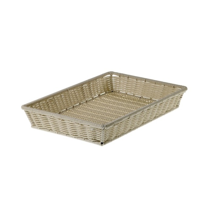CESTINO PRESTIGE RETTANGOLARE CM.32,5X26X6 NATURALE PZ.1