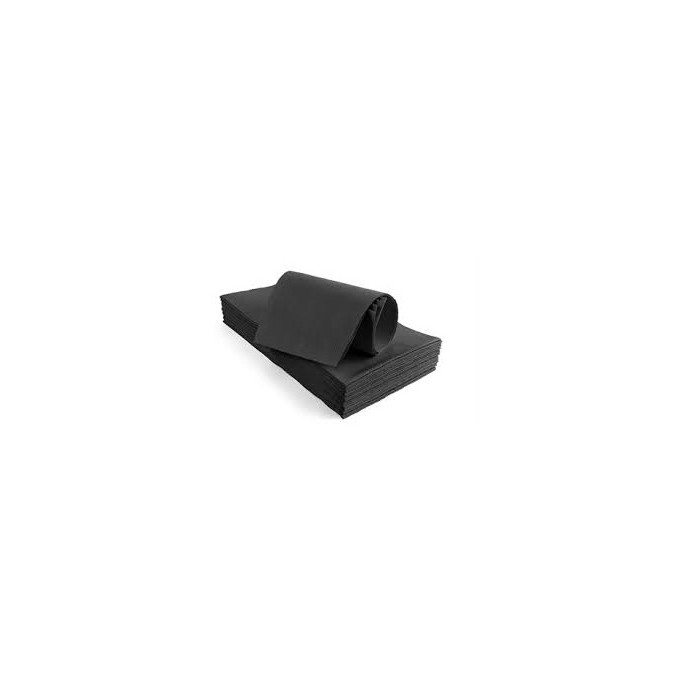 TOVAGLIE PIEGATE GOFFRATE IMPERMEABILI 100x100 NERO PZ.250
