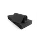 TOVAGLIE PIEGATE GOFFRATE IMPERMEABILI 100x100 NERO PZ.250
