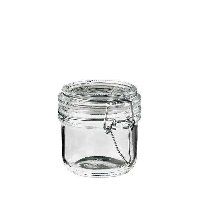 VASETTO IN VETRO C/COPERCHIO ML.200 (ct.4) PZ.12