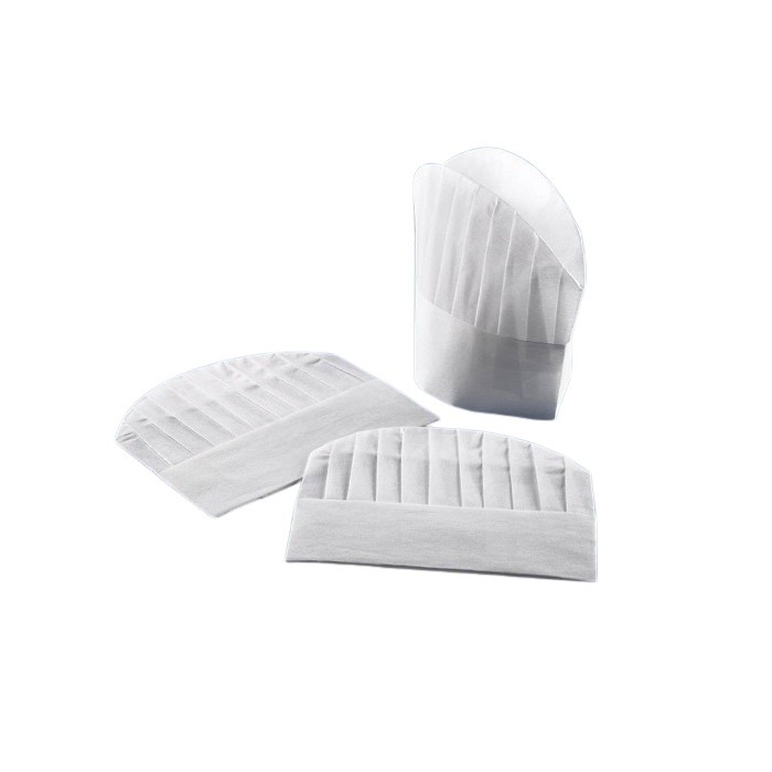 CAPPELLO CUOCO CHEF IN TNT "LEONE" CM.28,5x24 PZ. 25