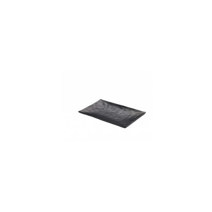 VASSOIO RETTANGOLARE NERO IN MELAMINA 30x21x3h (ct.12) PZ.1