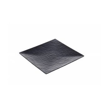 VASSOIO QUADRATO NERO IN MELAMINA 40x40 (ct.6) PZ.1