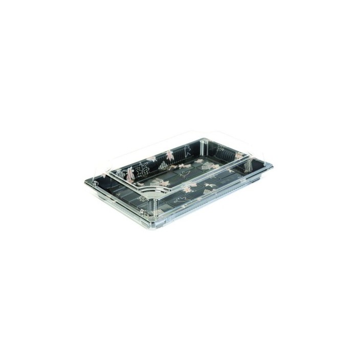 VASCHETTA SUSHI CON COPERCHIO CM.18,5X13H4 (ct.4) PZ.100