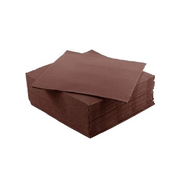 TOVAGLIOLO 40x40 LINEN AIRLAID CAFFE' - CACAO "ROIAL" (ct.20) PZ.50