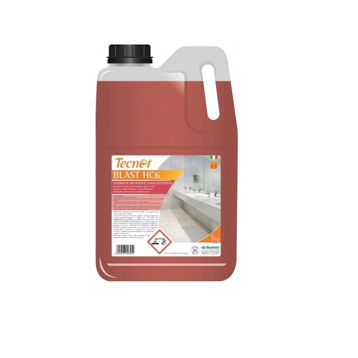 TECNET BLAST HC6 detergente anticalcare bagno superconc. (ct.3) KG.5