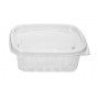 VASCHETTA UNIBOX QUADRATA PET C/COP ML.500 (143x132x68h) (ct.16) PZ.50