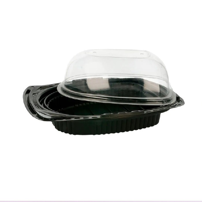 VASCHETTA NERA C/COPERC. TRASP "CHICKEN BOX" ASPORTO POLLO GRANDE PZ.135