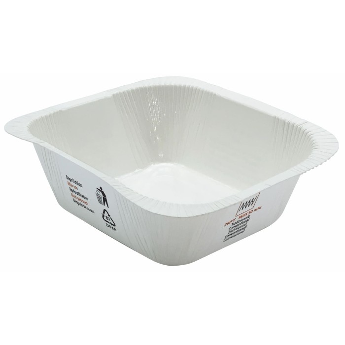 VASCHETTA CARTONCINO BIANCO TERMOS. (137x122xh45) ML.500 (ct.4) PZ.100