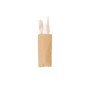 50 Pezzi – Kit Posate in Legno (Forchetta + Coltello) con Tovagliolo 3 Veli, Ecologiche e Monouso, Ideali per Take-Away, Eventi