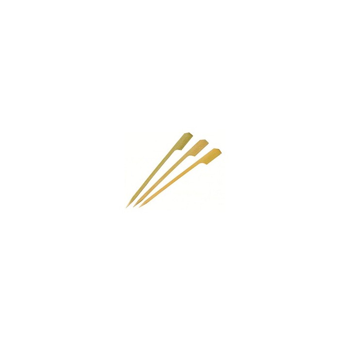 100 Pezzi – Stecchino Bamboo “Remo Florida” 18 cm, Naturale ed Elegante, Resistente e Monouso, Ideale per Finger Food