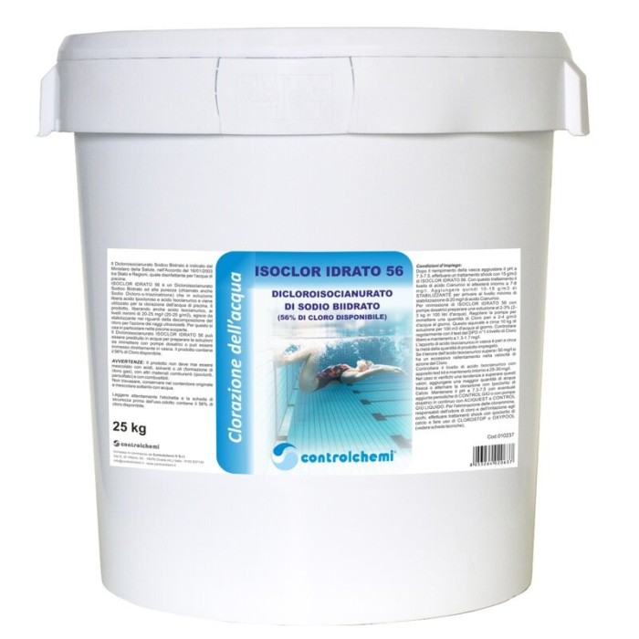 25 Kg - Cloro Granulare Isoclor 56% - Alta qualità - Controlchemi