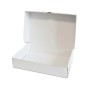 100 Pezzi - Scatola Asporto Bianca con Coperchio "per paste/dolci" 24x39x7,5h