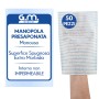 50 Pezzi - Manopole Saponate, Monouso, in TNT di Alta Qualità, con Soffice Spugna Esterna