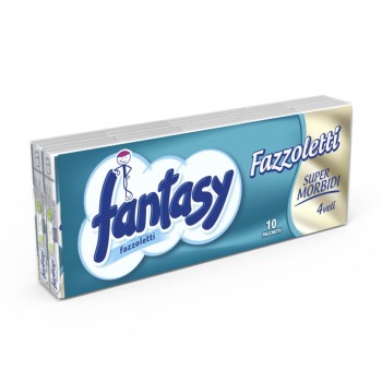 10 Pezzi - Fazzolettini Naso "Fantasy Premium" 4 Veli