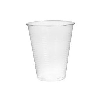 100 Pezzi - Bicchiere Acqua Trasparente Biocompostabile in PLA - 160 ml