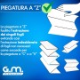 1200 Pezzi - 6 Confezioni di Asciugamani Monouso 24x21,5 cm con Piegatura a Z "2 Veli" in Pura Cellulosa