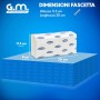 900 Asciugamani Monouso per dispenser 2 Veli – 6 confezioni da 150 Pezzi – 24×20,5 cm – Piegatura a Z - Usa e getta