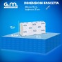 1500 Asciugamani Monouso Bulkysoft - 2 Veli in Pura Cellulosa - 6 Confezioni da 250 Pz - Piegatura a V - 21x21 cm