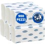 Asciugamani Monouso NO CLOG 2 Veli in Pura Cellulosa – 6 Confezioni da 150 Pz – Smaltibili nel WC – 20,5×24 cm – Piegatura a V