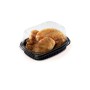 20 Pezzi - Coperchio Trasparente "Chicken Box" Piccola per Asporto Pollo, Resistente e Pratica, Per Alimenti Caldi, Impilabile