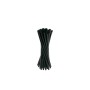 500 Pezzi – Cannuccia Cocktail Nera 15/7 in Plastica Rigida Riutilizzabile, Eleganti e Resistenti, Ideali per Bar