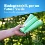 10 Pezzi – Sacchi N.U. Biocompostabili Verdi 70x110 cm, Resistenti ed Ecologici, Ideali per Umido Raccolta Differenziata