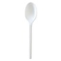50 Pezzi - Cucchiaio Bio-compostabile Colore bianco "Ecokay" - 16.5 cm
