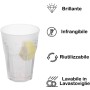 20 Bicchieri Cocktail in PP 350 ml con Tacca a 250 ml – Riutilizzabili e Infrangibili