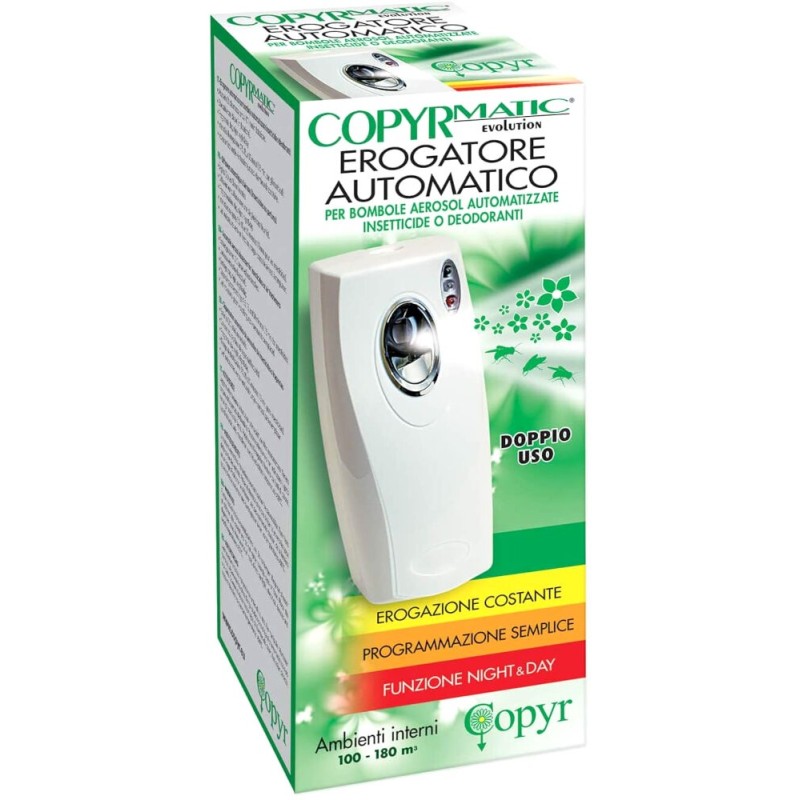 Copyr Copyrmatic Evolution Night & Day – Erogatore Automatico Programmabile per Bombole Aerosol