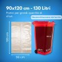 Sacchi Spazzatura Biodegradabili Ambra 90x120 cm – 130L Super Resistenti